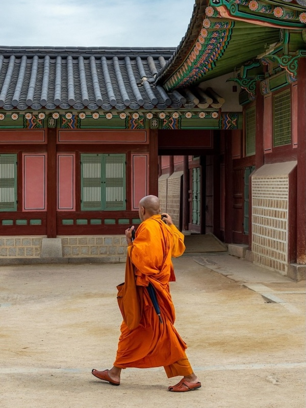 Monk Walking Monk Walking